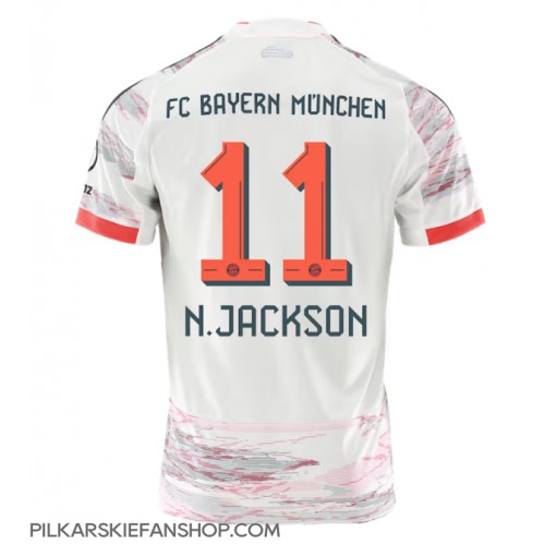 Koszulka piłkarska Bayern Munich Nicolas Jackson #11 Strój wyjazdowy 2025-26 tanio Krótki Rękaw Koszulka piłkarska Bayern Munich Nicolas Jackson #11 Strój wyjazdowy 2025-26 tanio Krótki Rękaw